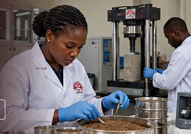 Illustrative laboratory testing scene